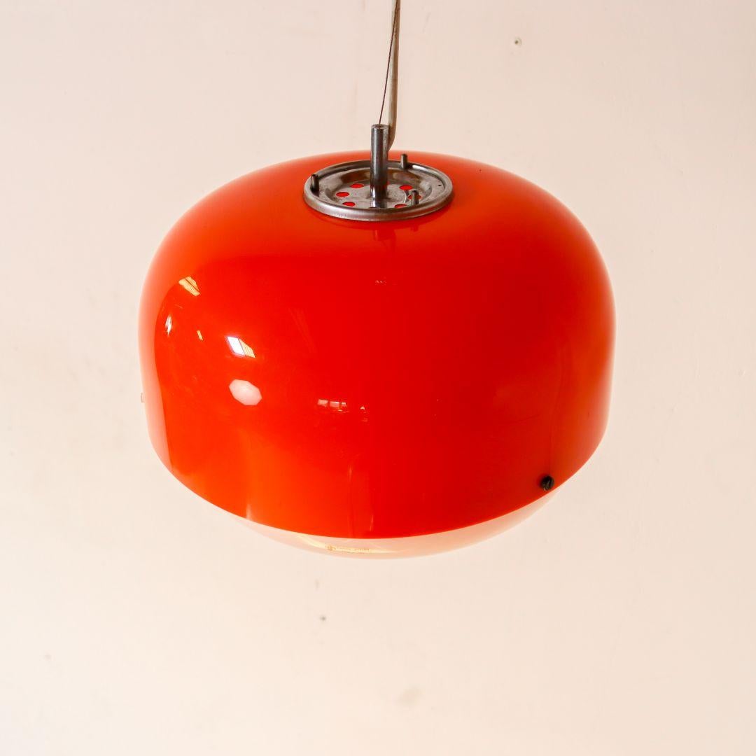 Italian Space Age Medusa Pendant Lamp by Harvey Guzzini For Sale