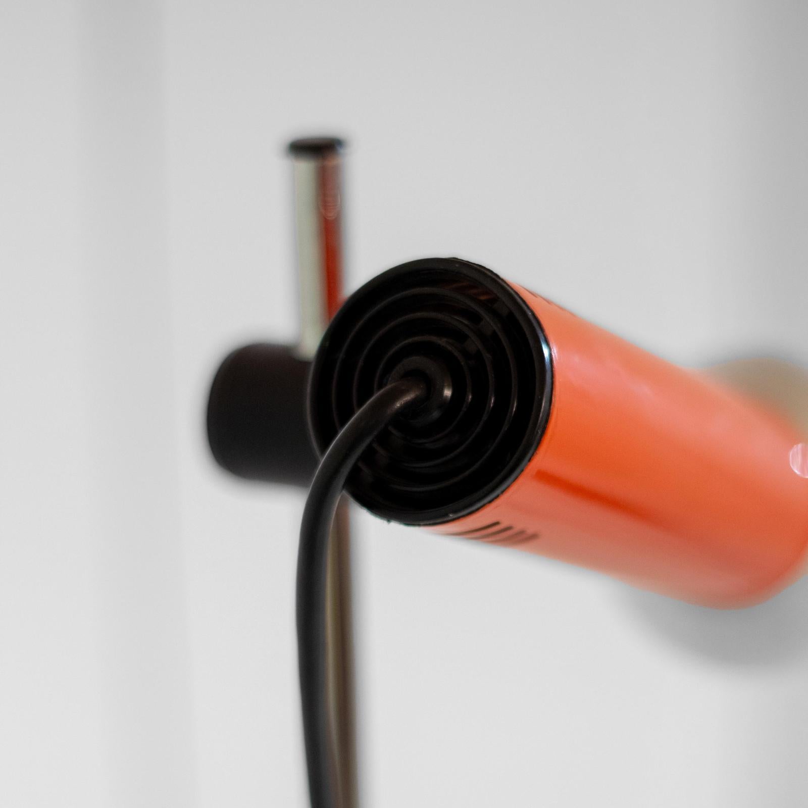 Lámpara de pie metálica Space Age, Targetti Sankey, Italia Años 70 en venta 9