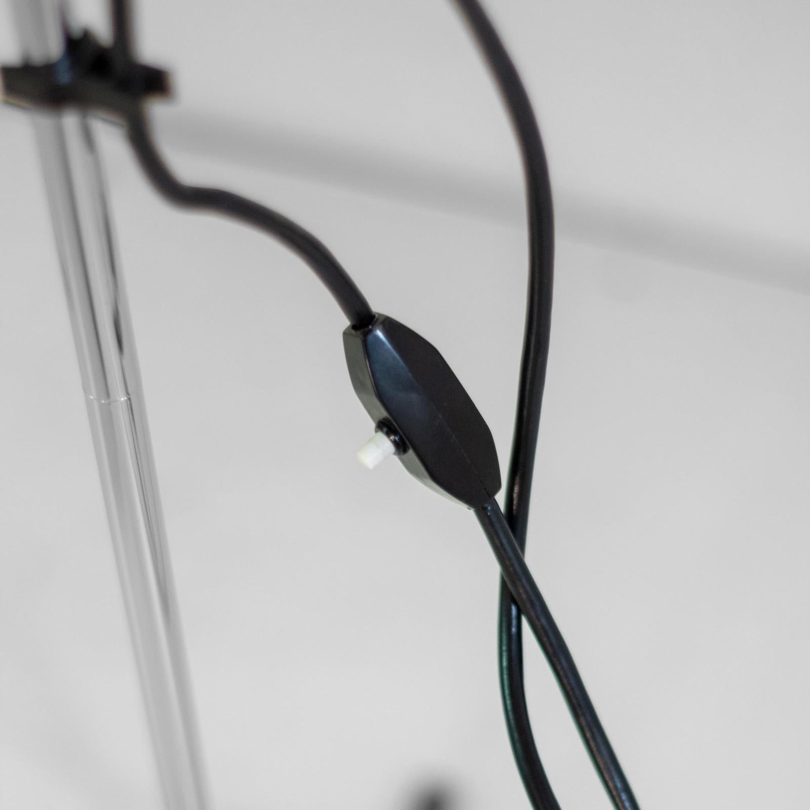 Lámpara de pie metálica Space Age, Targetti Sankey, Italia Años 70 en venta 10