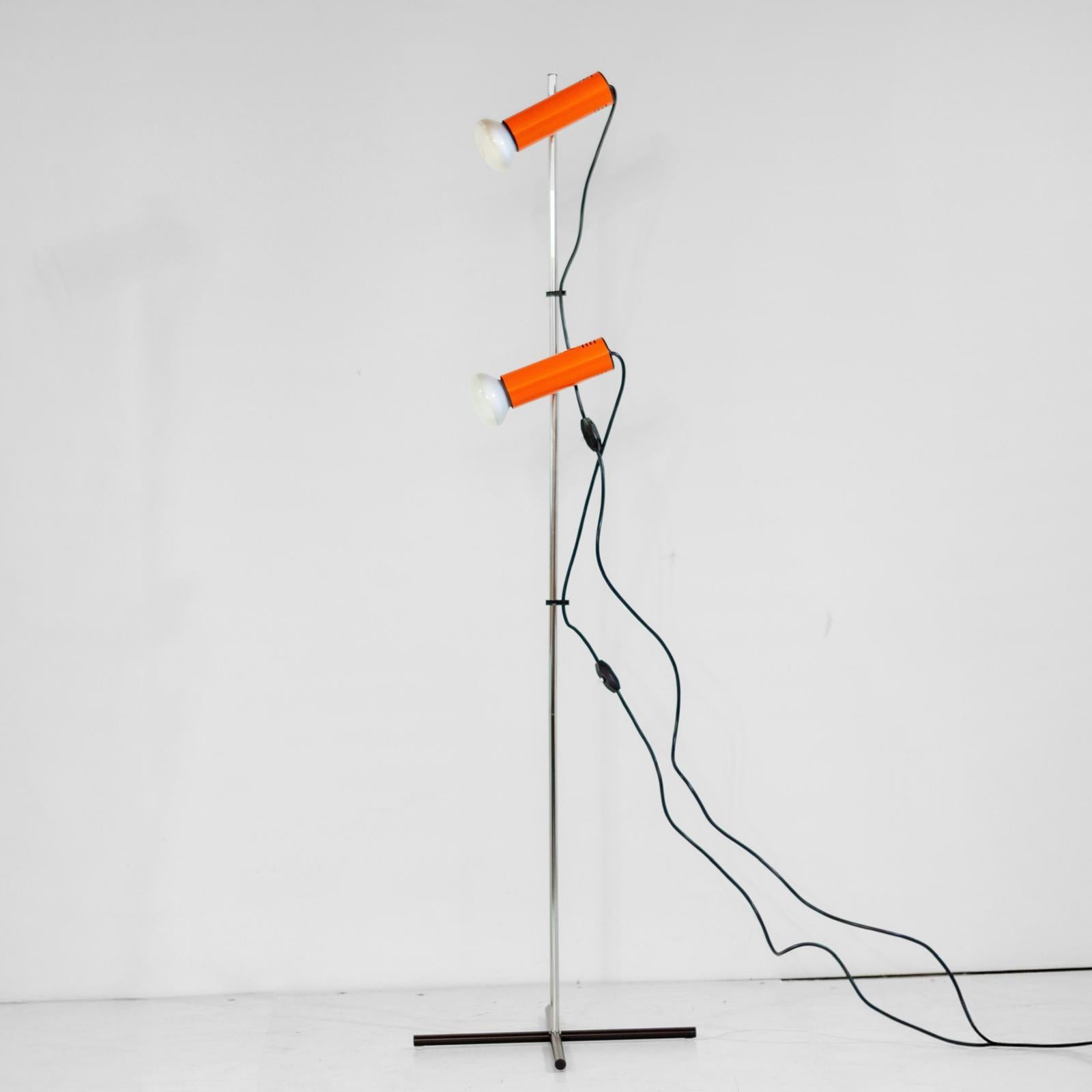 Lámpara de pie metálica Space Age, Targetti Sankey, Italia Años 70 en venta 1