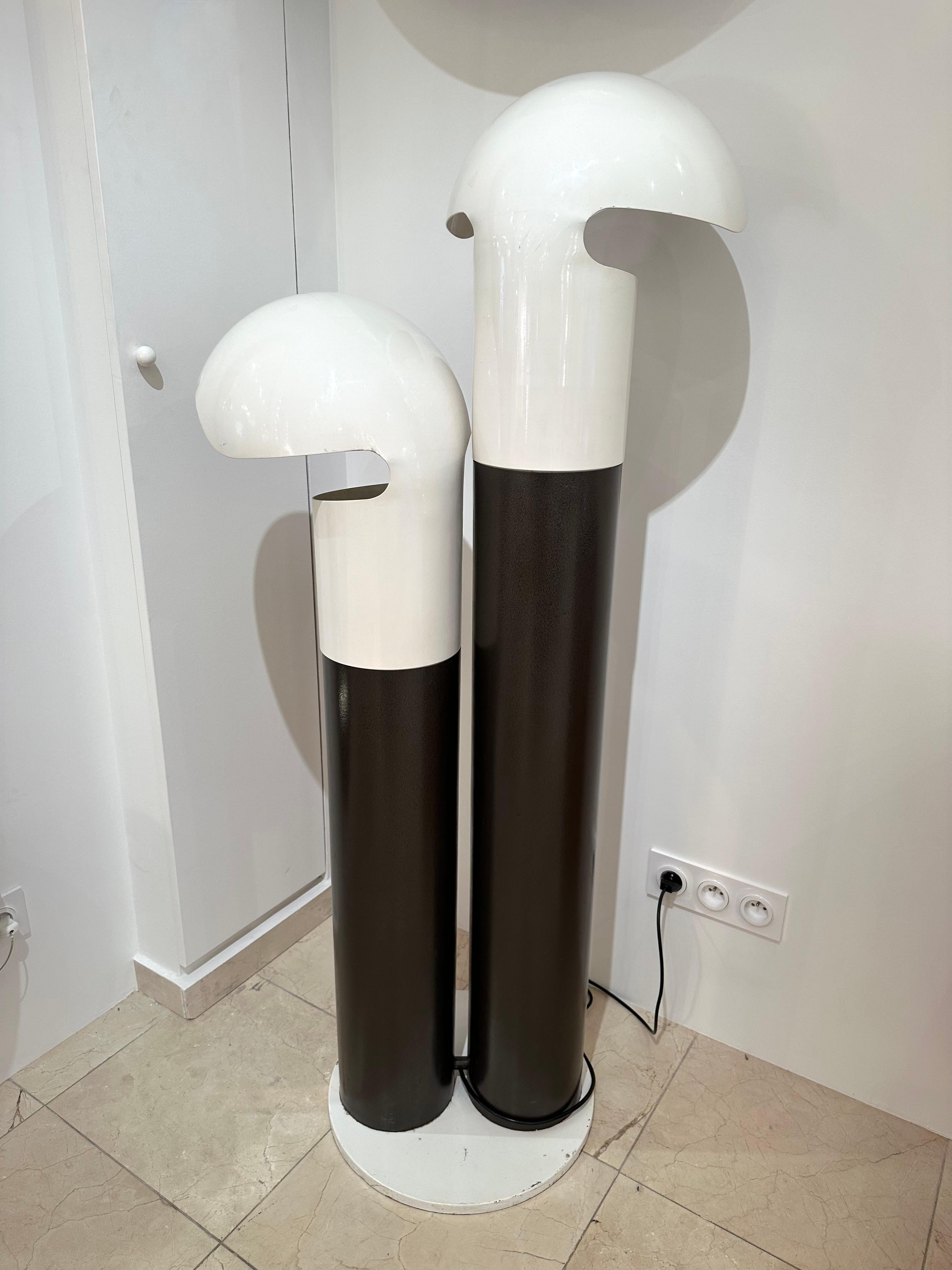 Space Age Metal Lacquered Floor Lamp by Franco Buzzi Ceriani, Italy, 1970s For Sale 6