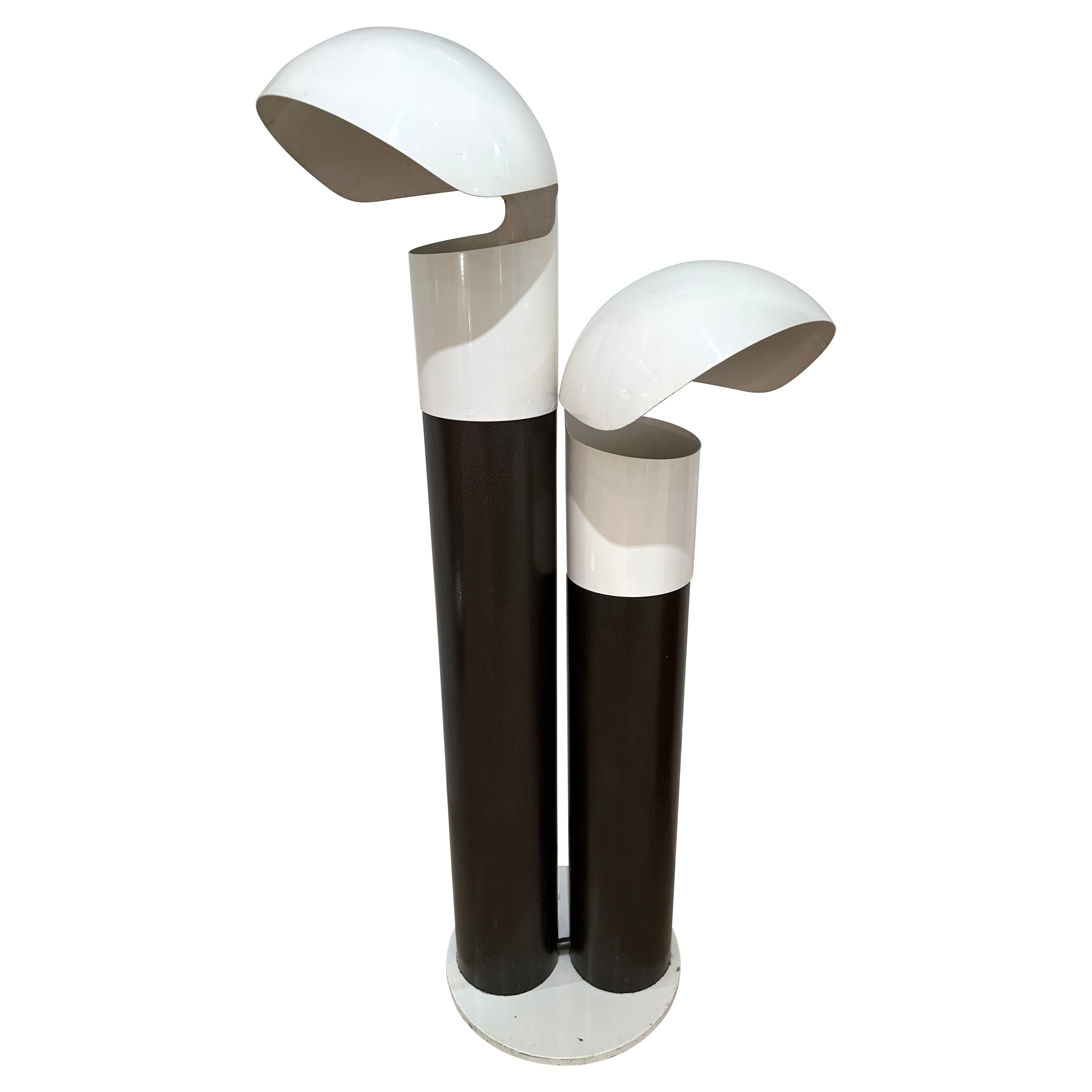 Space Age-Stehlampe aus Metall, lackiert, von Franco Buzzi Ceriani, Italien, 1970er Jahre