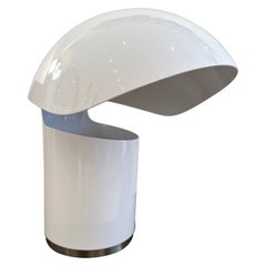 Lampe de bureau en métal laqué de l'ère spatiale de Franco Buzzi Ceriani, Italie, 1970