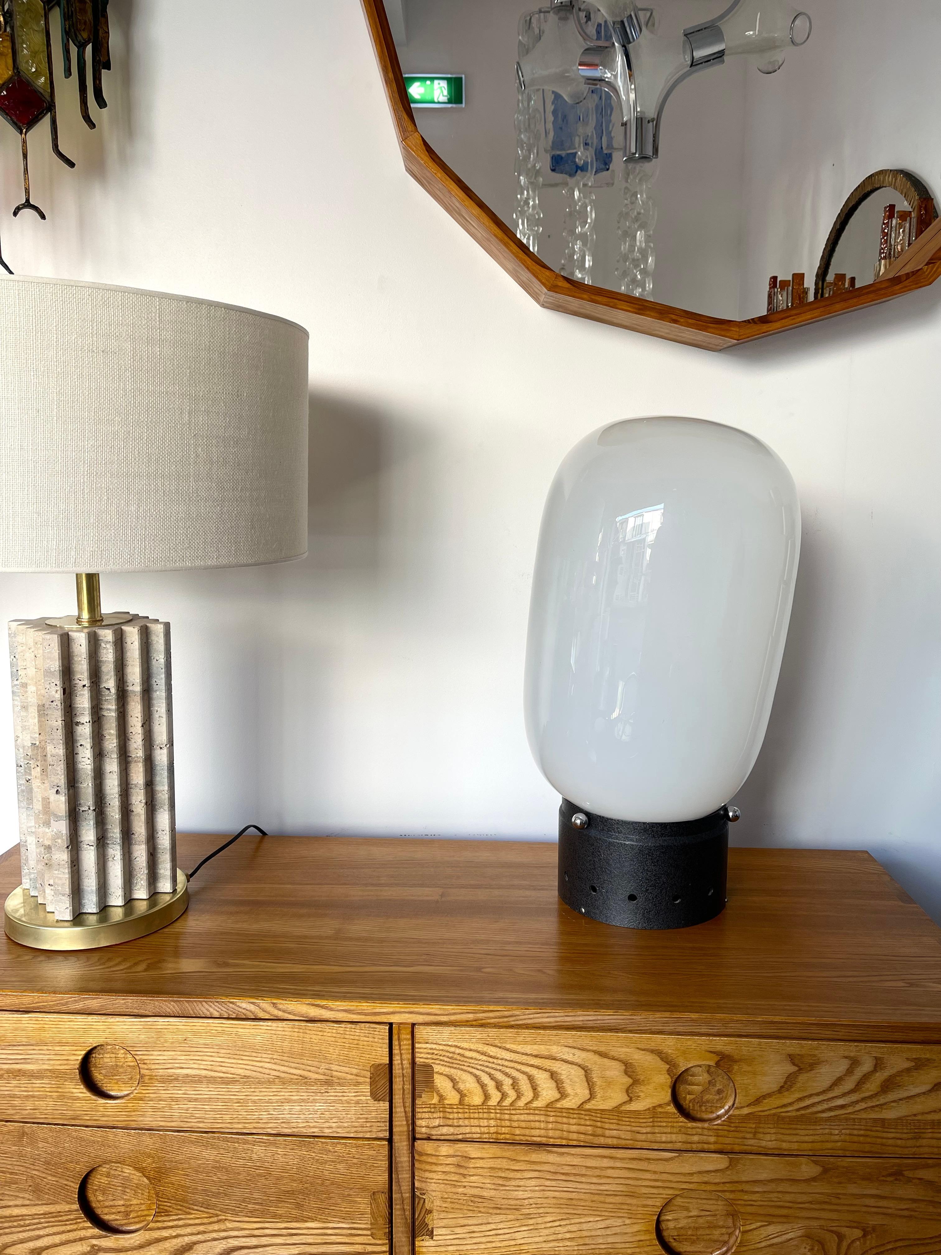 Space Age Metal Murano Glass Bubble Lamp by Mazzega, Italy, 1970s 6