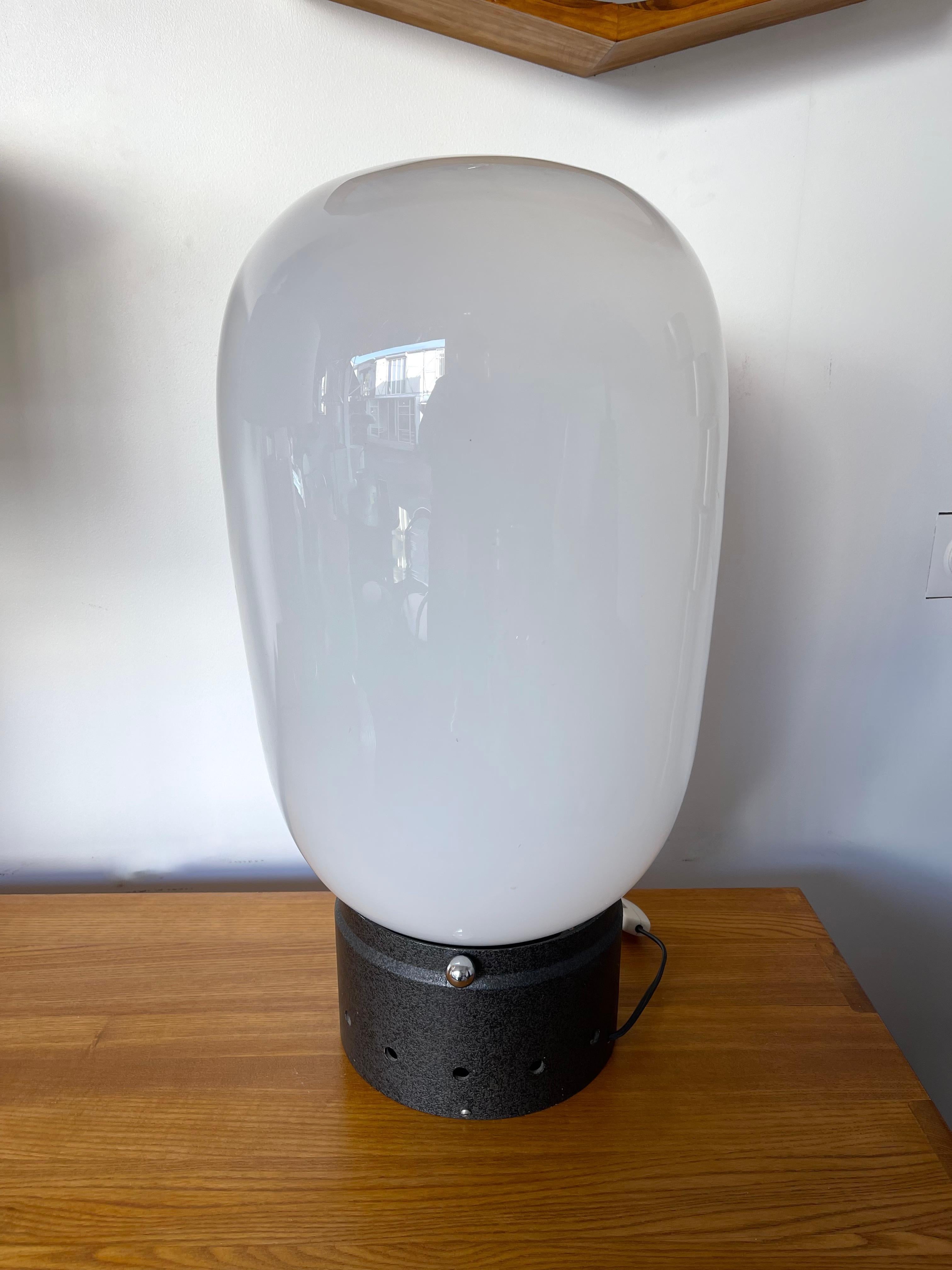 Space Age Metal Murano Glass Bubble Lamp by Mazzega, Italy, 1970s 3