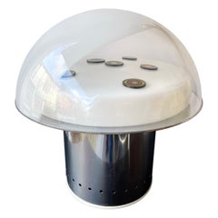 Space Age Metall Murrine Murano Glas Pilzlampe von Esperia, Italien, 1970er
