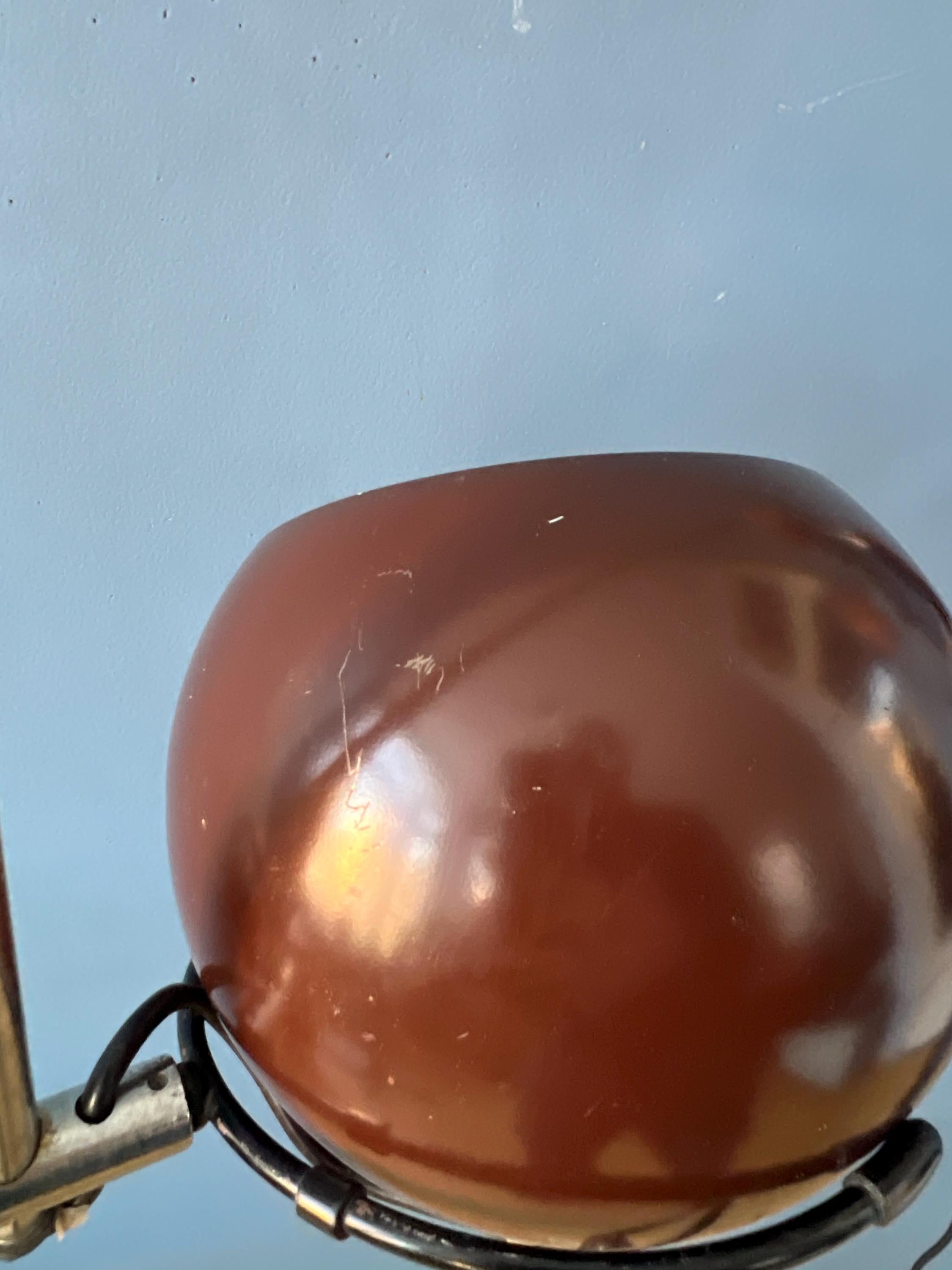 Space AGE, lampe murale en forme de globe en marron par Herda, années 70 en vente 2