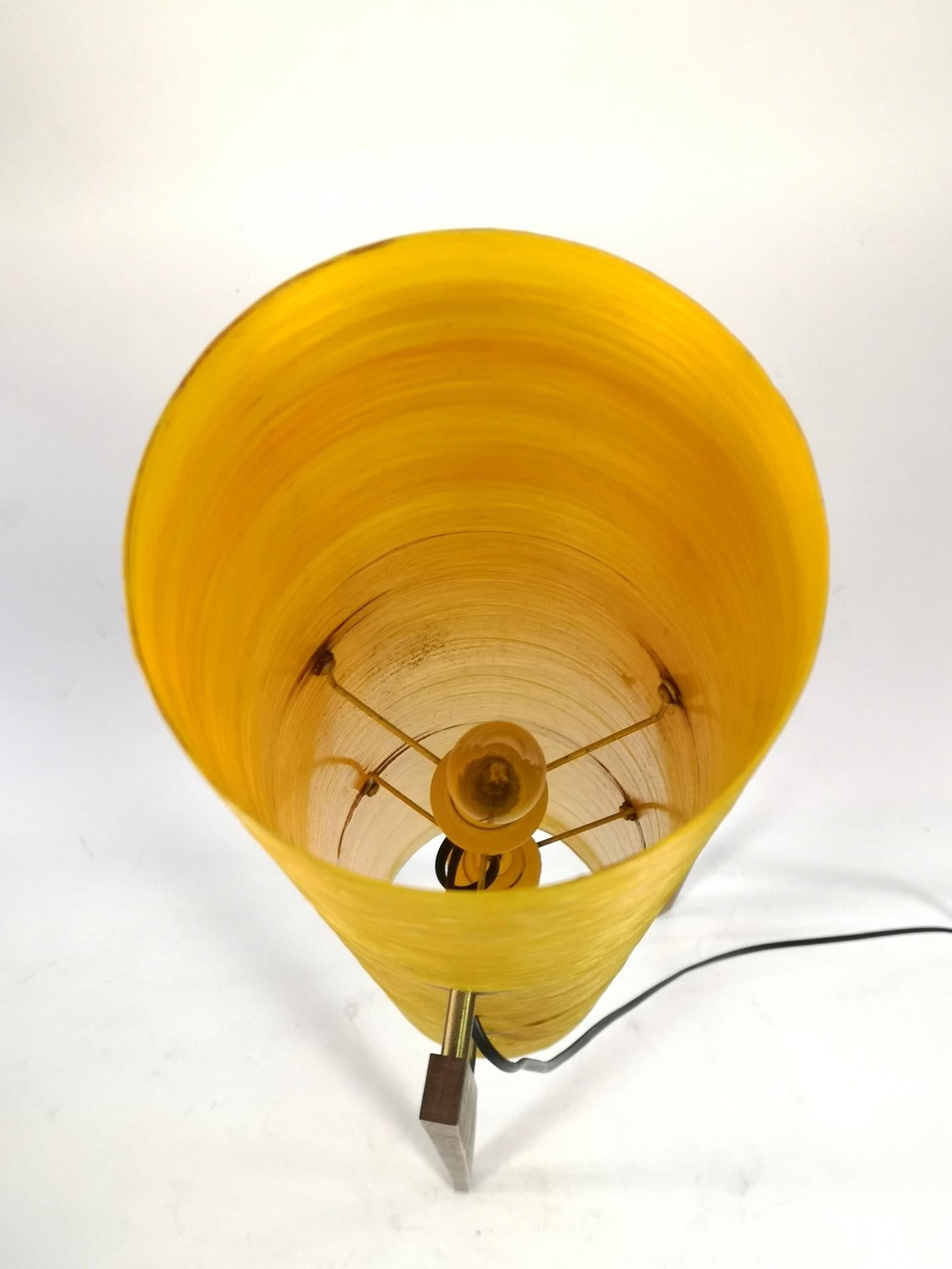 Fiberglass Space Age Mid Century Floor Lamp 