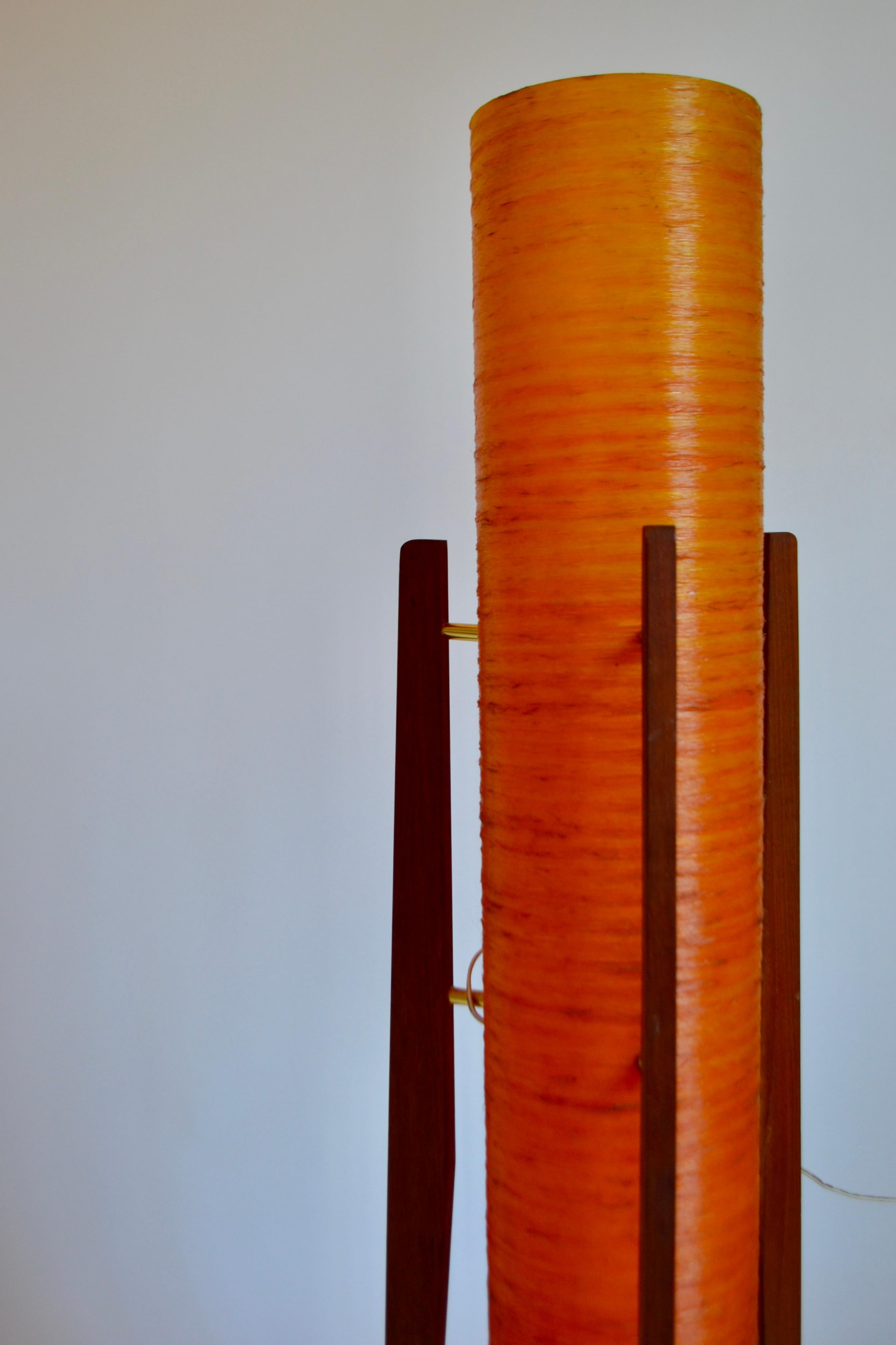 European Space Age Midcentury Fibreglass Rocket Floor Lamp, 1960s