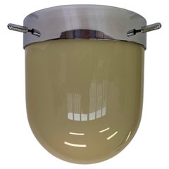 Space age Midcentury Hotel Design Ceiling Lamp, Flushmount, 1970s-Czechoslovakia