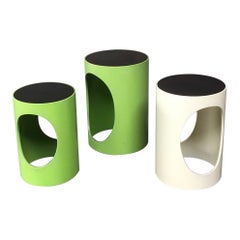 Space Age Midcentury Modern Design Nesting Table set by Opal, Germany 1960's