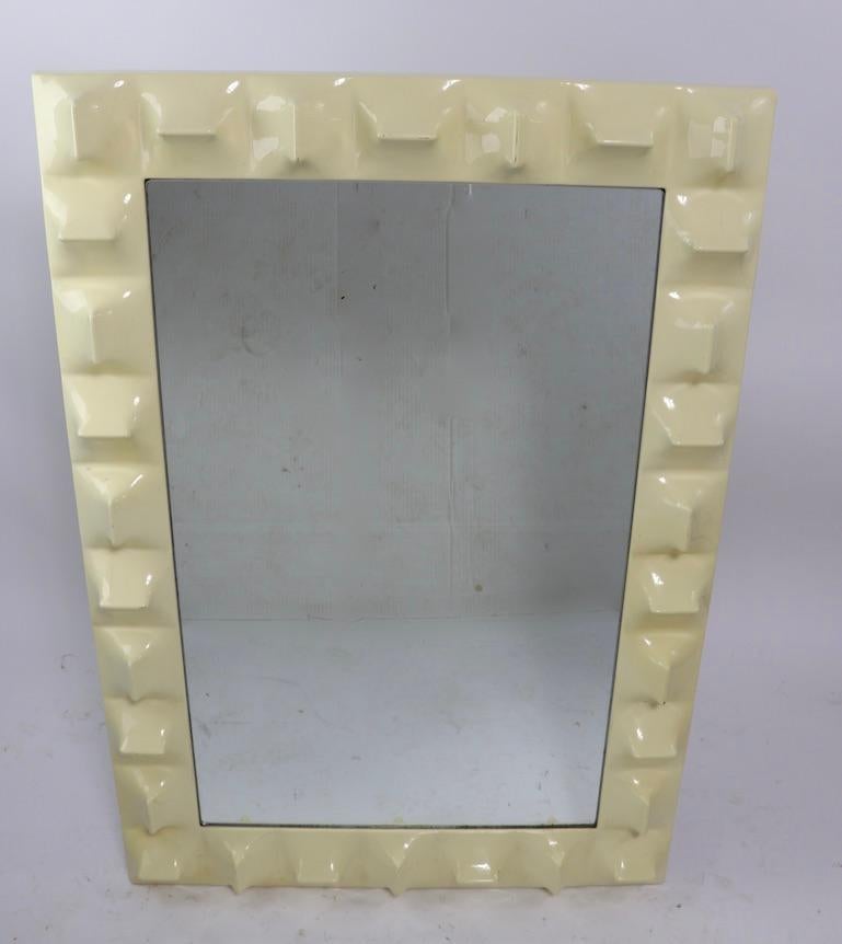 Space Age Mirror Attributed to Raymond Loewy For Sale 1