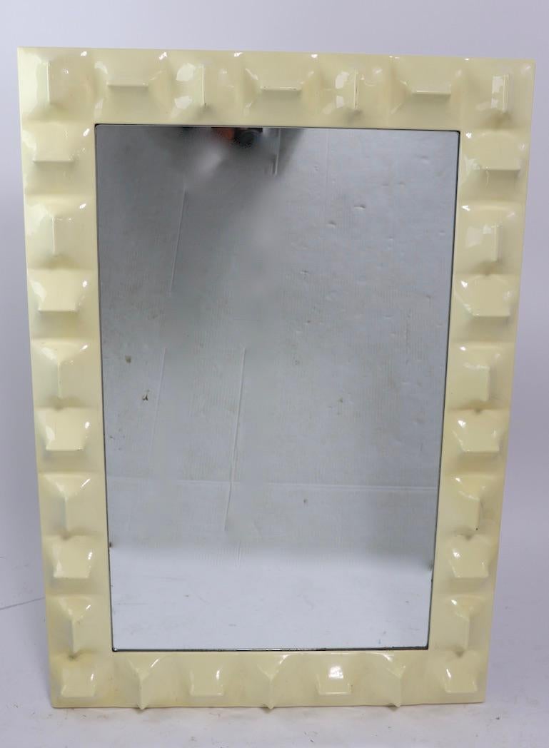Miroir de l'ère spatiale attribué à Raymond Loewy en vente 1
