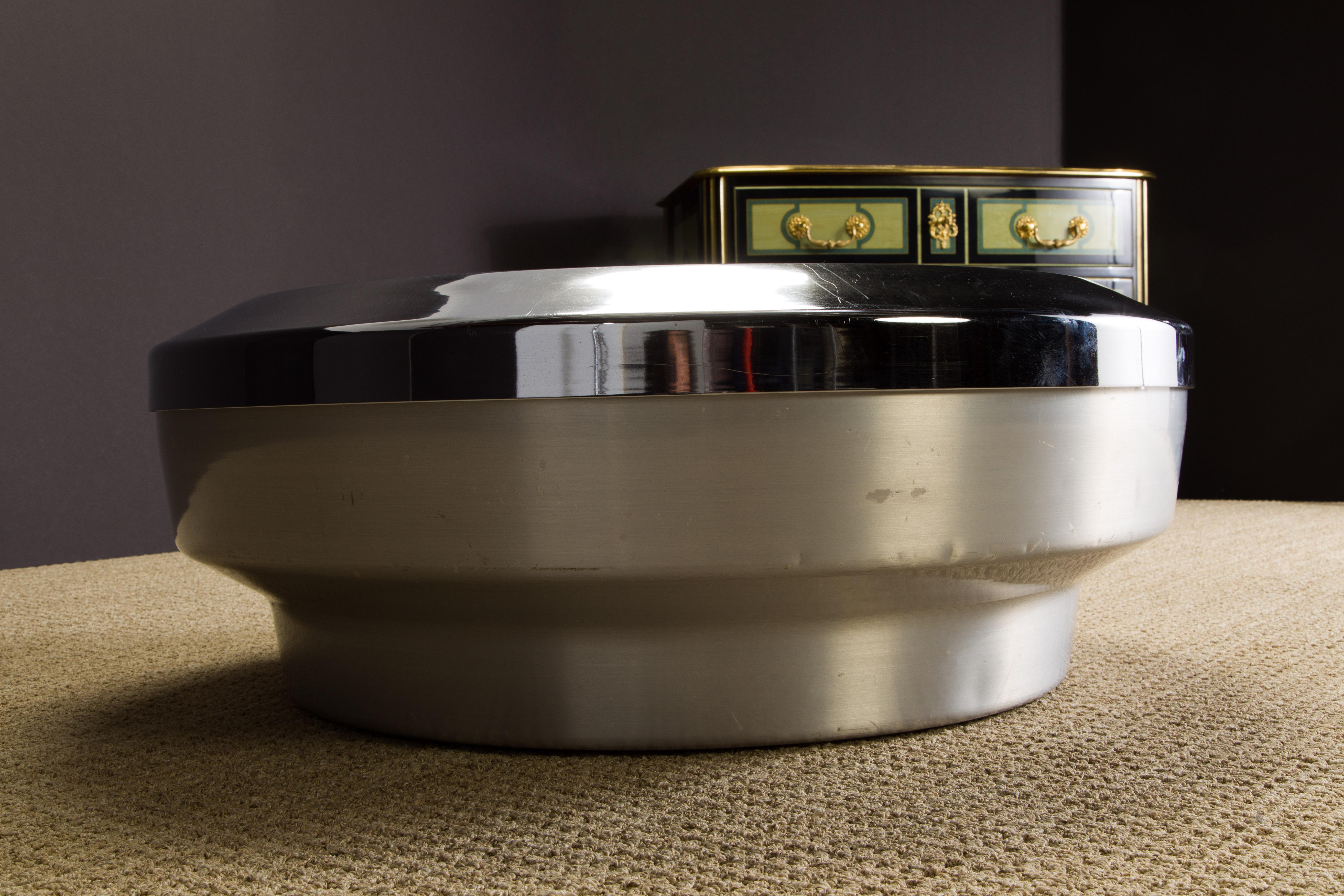 Space Age Mirrored Cocktail Table in Chrome by Gary John Neville, circa 1970s For Sale 5