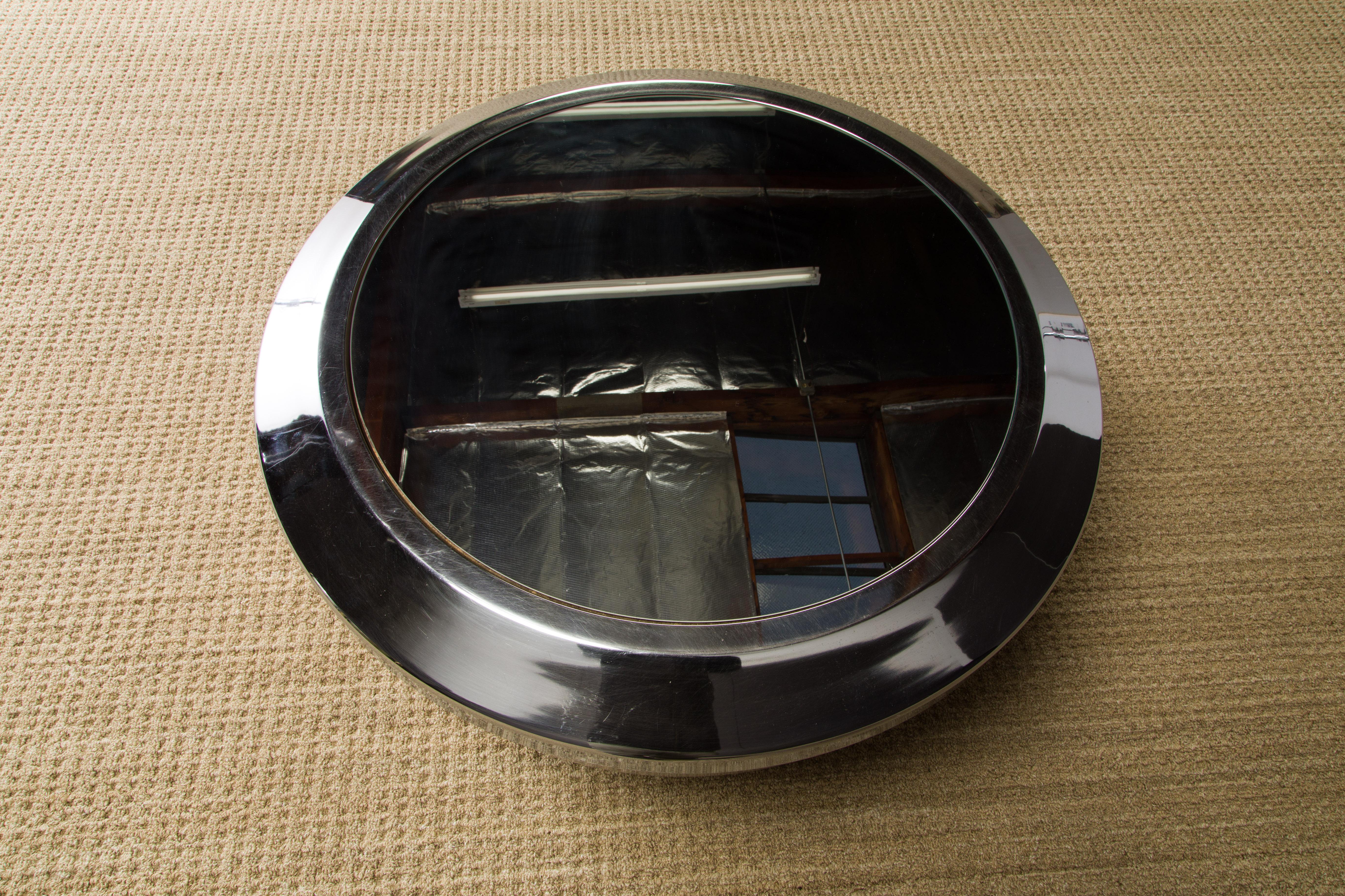 Space Age Mirrored Cocktail Table in Chrome by Gary John Neville, circa 1970s For Sale 4