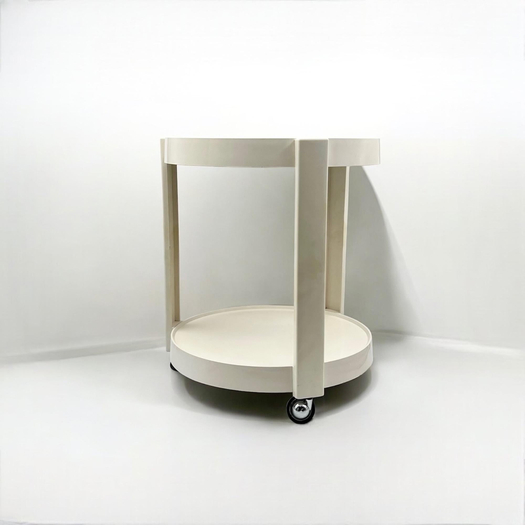 Italian Space Age Mobile Bar Trolley Table Kastilia Made in Italy, 1970s