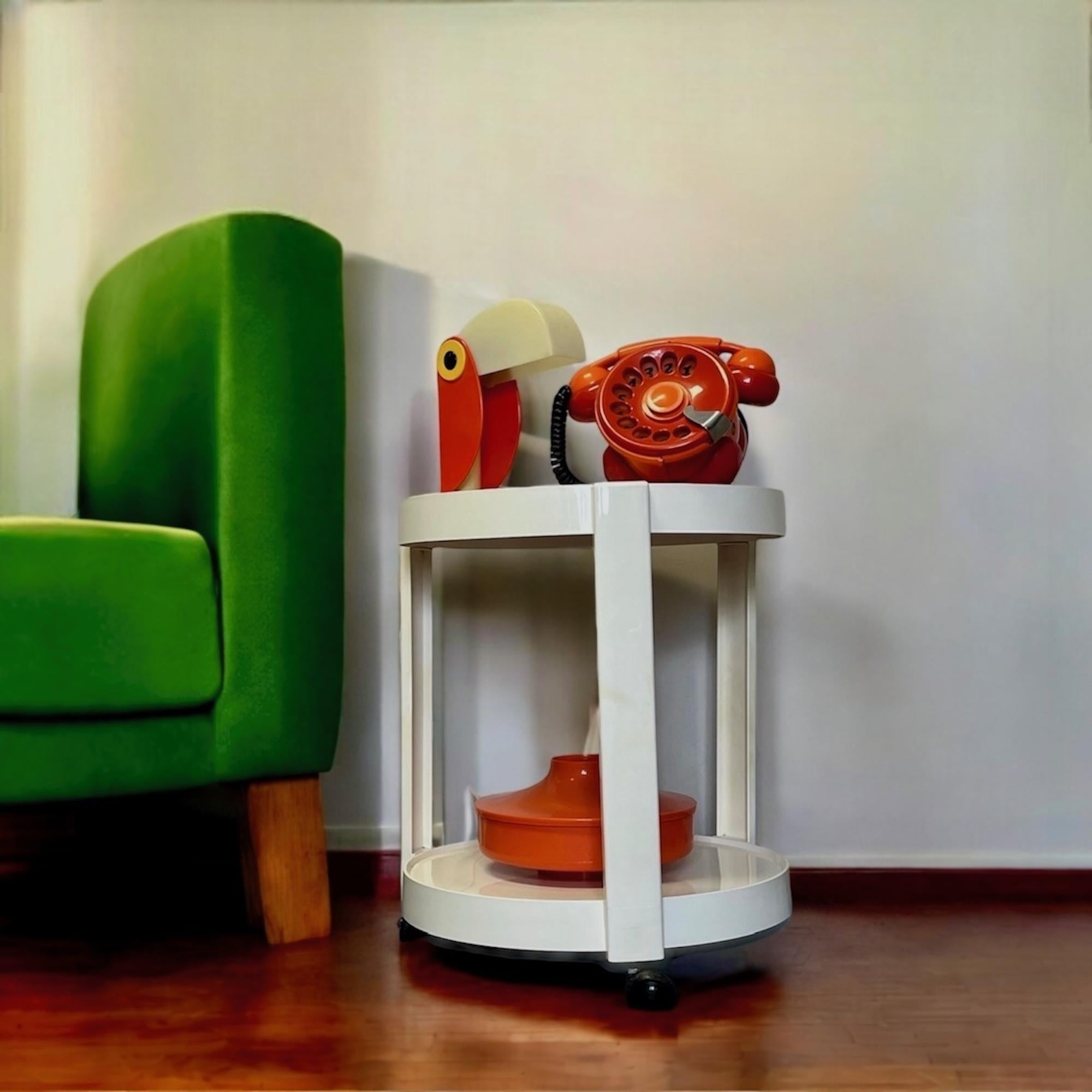 Space Age Mobile Bar Trolley Table Kastilia Made in Italy, 1970s 1