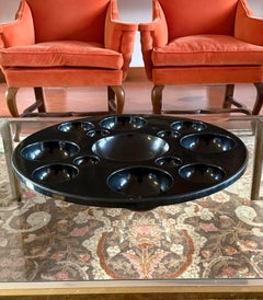 Space age mod. "Something Else" black centerpiece, Mariotti bros. Asea, Italy 70