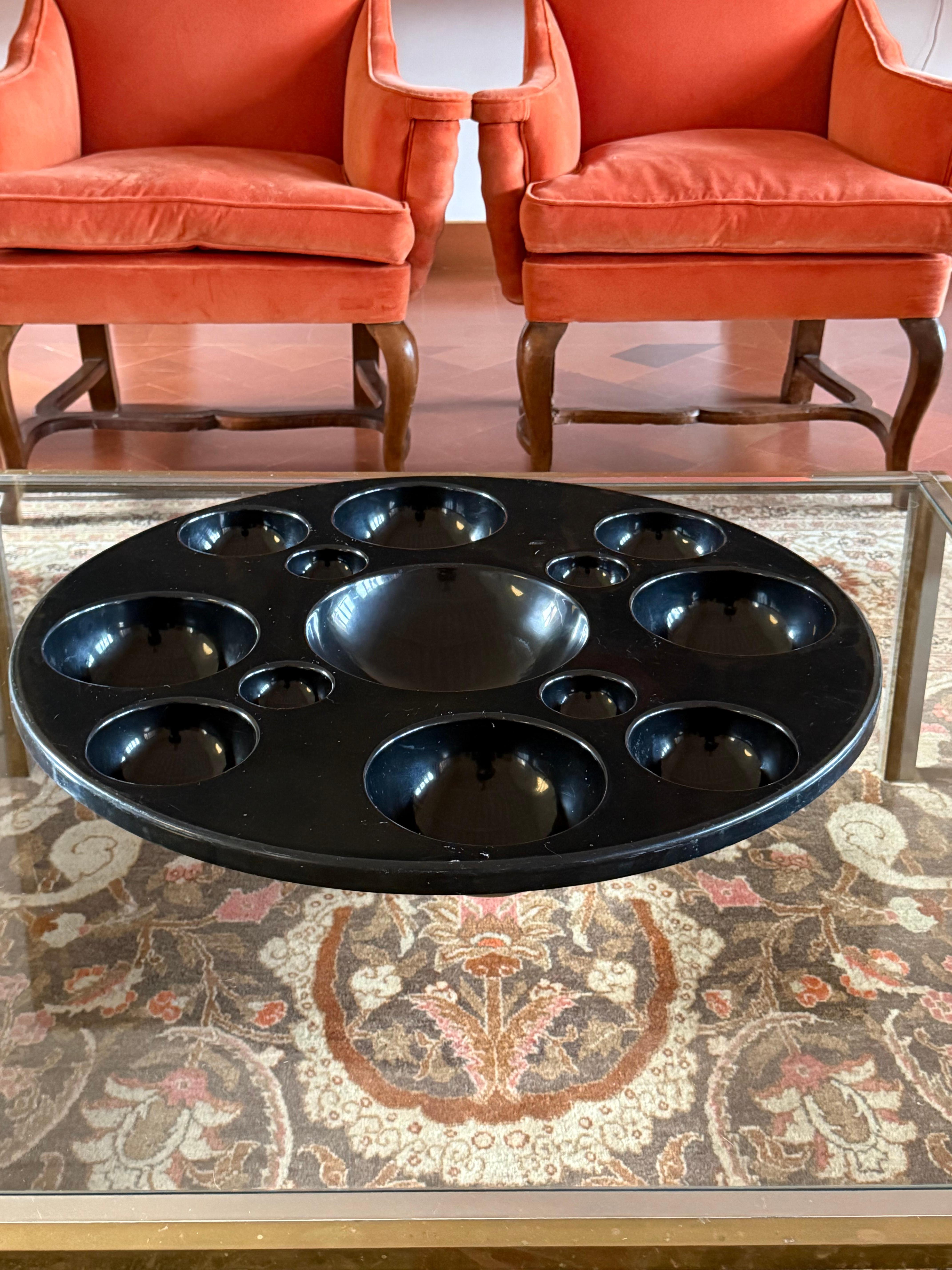Italian Centre de table noir 