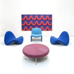 Space Age Model 557 Tongue Lounge Chairs by Pierre Paulin for Artifort, set of 2