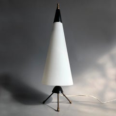 Space Age Modernist Conical Table Lamp, Italy, 1960s