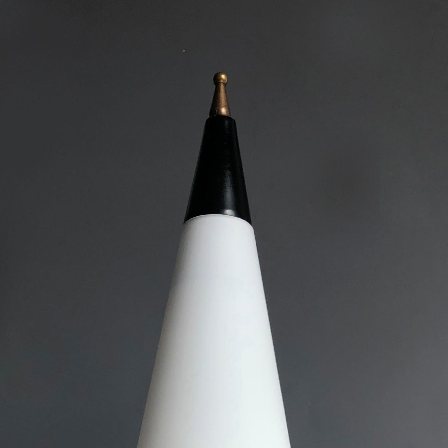 Mid-20th Century Space Age Modernist Conical Table Lamp, Italy, 1960s For Sale