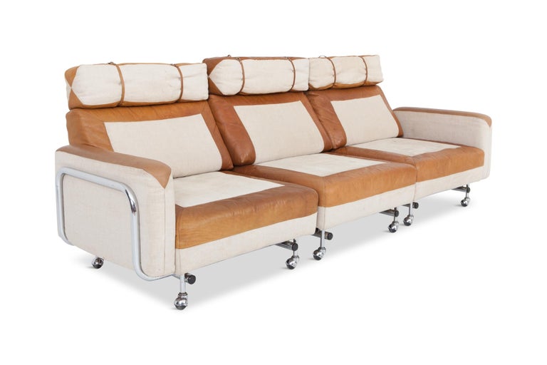 Space Age Modular Sofa in Original Upholstery at 1stdibs