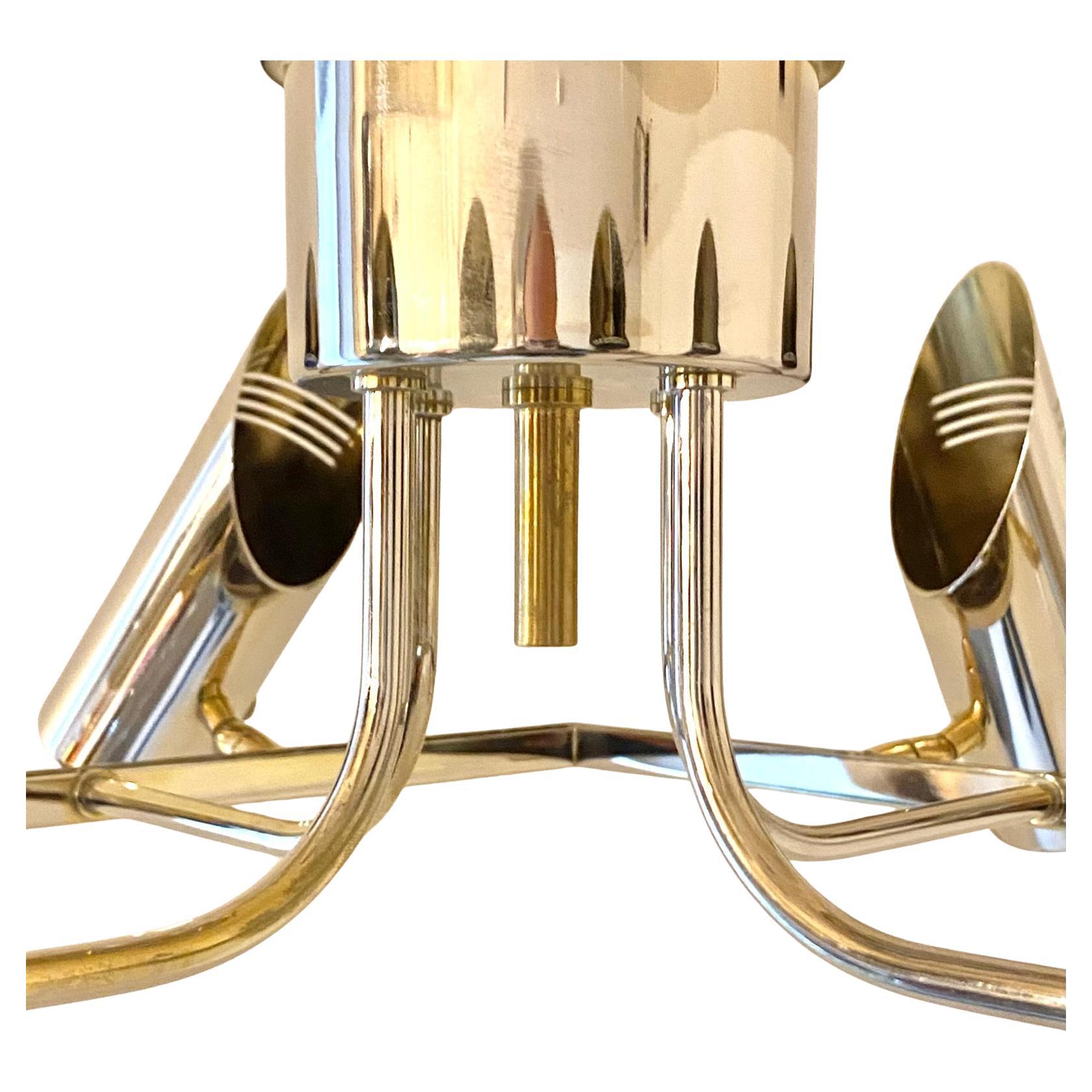 Lampada da soffitto a più luci A Space AGE nello stile di Stilnovo,  Italia anni '70 in vendita 4
