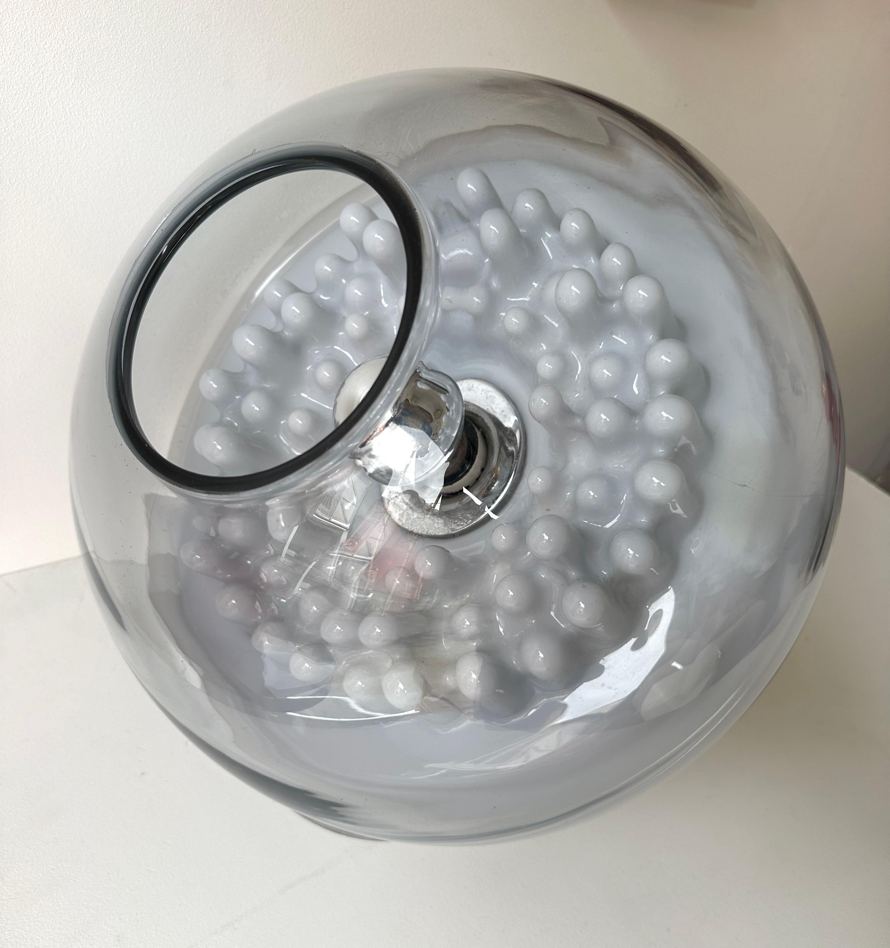 Lampe de Murano en verre et lucite de l'ère spatiale par Leucos, Italie, 1970 en vente 6