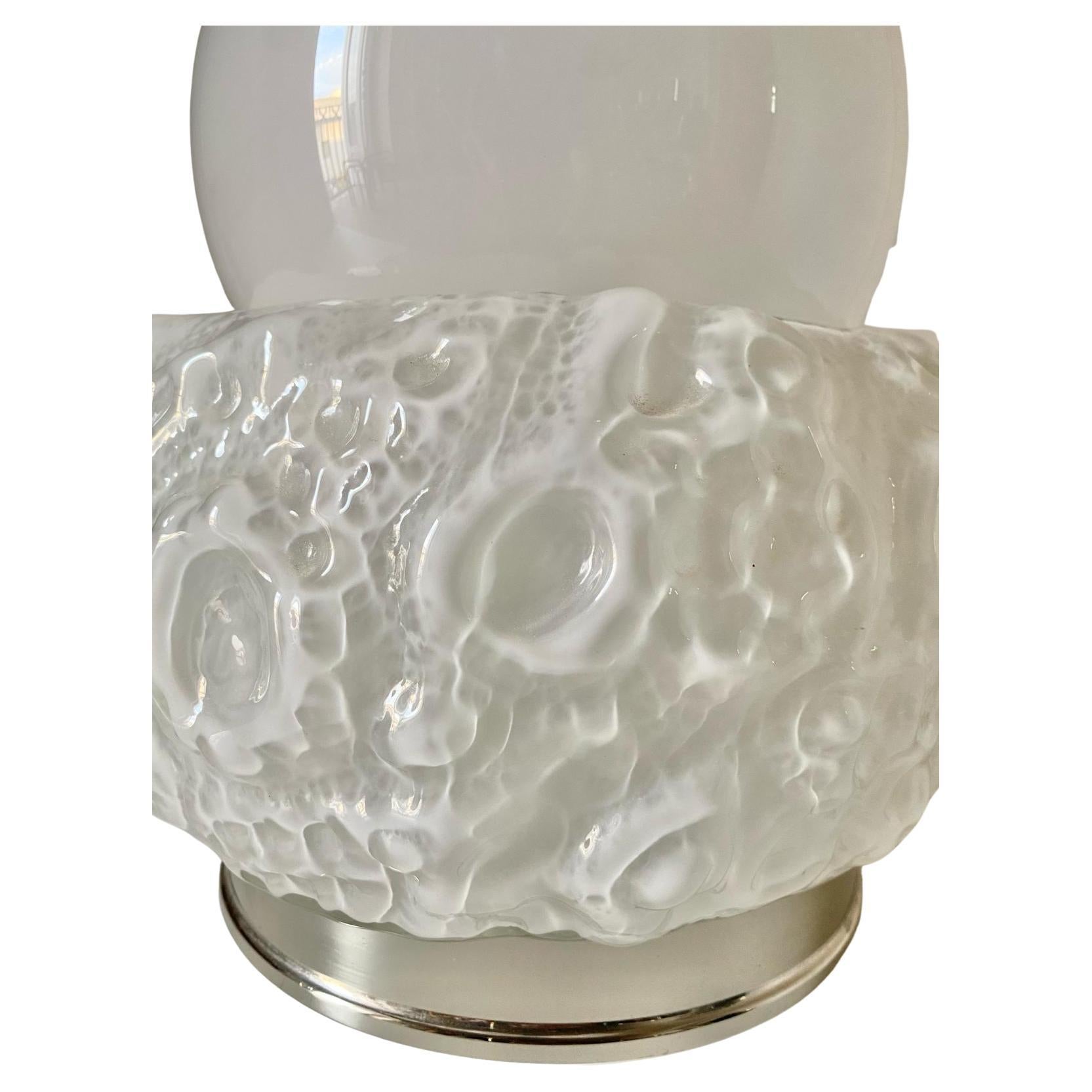 Lámpara de mesa Space Age Murano, Carlo Nason, Italia 1970 en venta 1