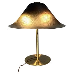 Space age mushroom brass and glass table lamp by Peill 
Puzzler 1970s