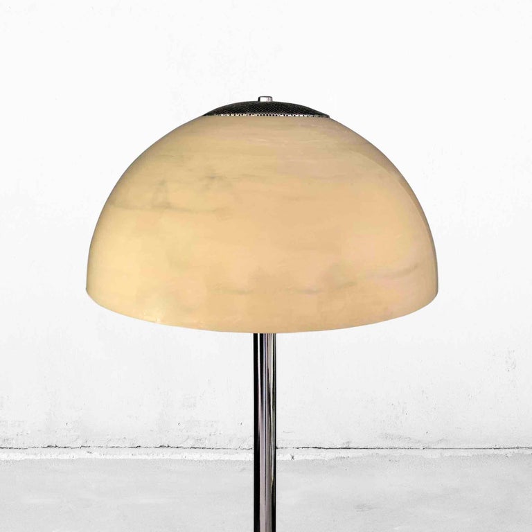 Space-Age Mushroom Floor Lamp with Marble Look For Sale at 1stDibs | space  age lamps, floor mushroom lamp, tall mushroom floor lamp