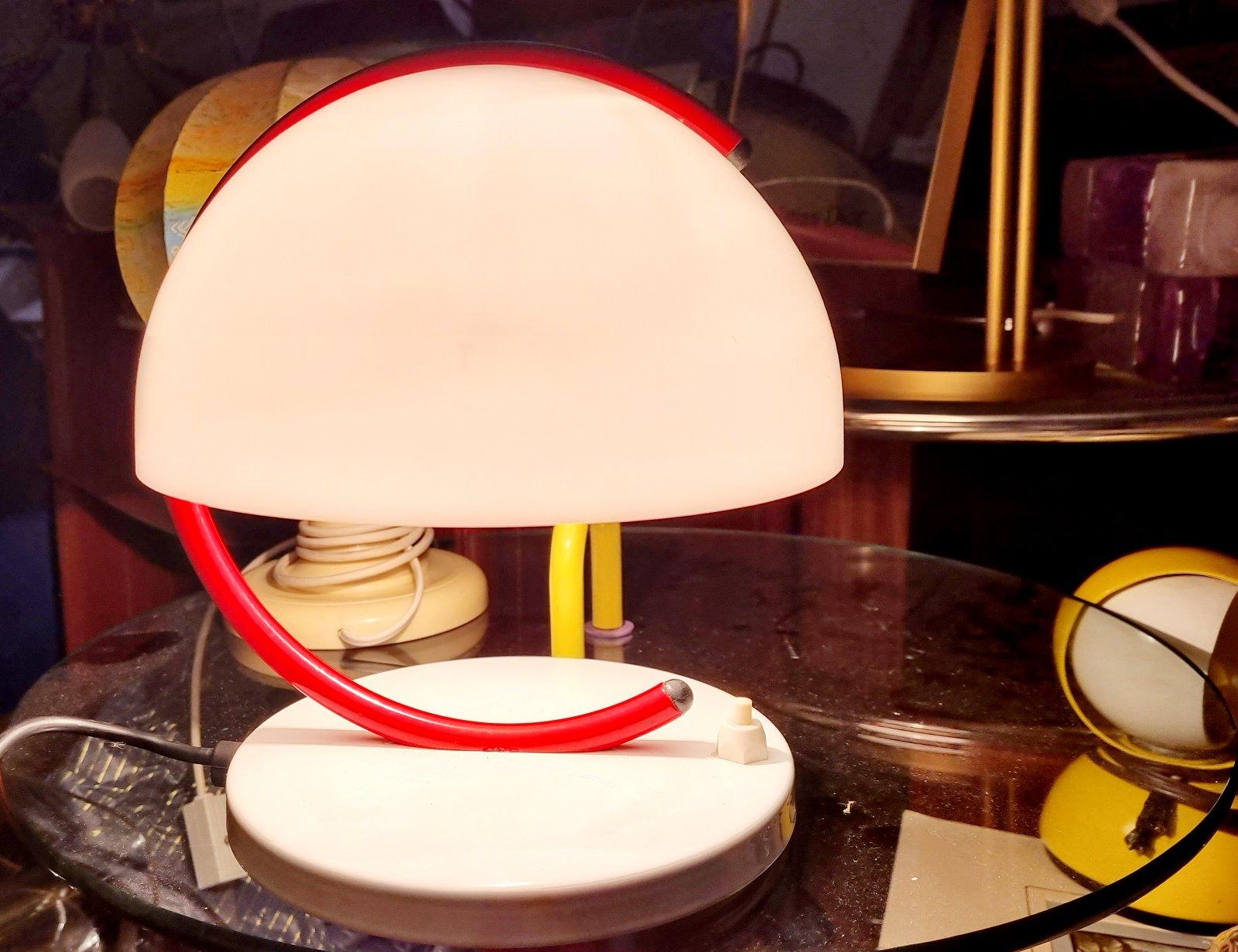 Space Age Mushroom Table Lamp Designed by Luigi Massoni for Guzzini, Italy 70s 5