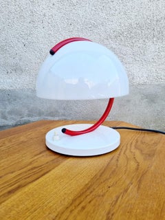 Space Age Mushroom Table Lamp Designed by Luigi Massoni for Guzzini, Italy 70s
