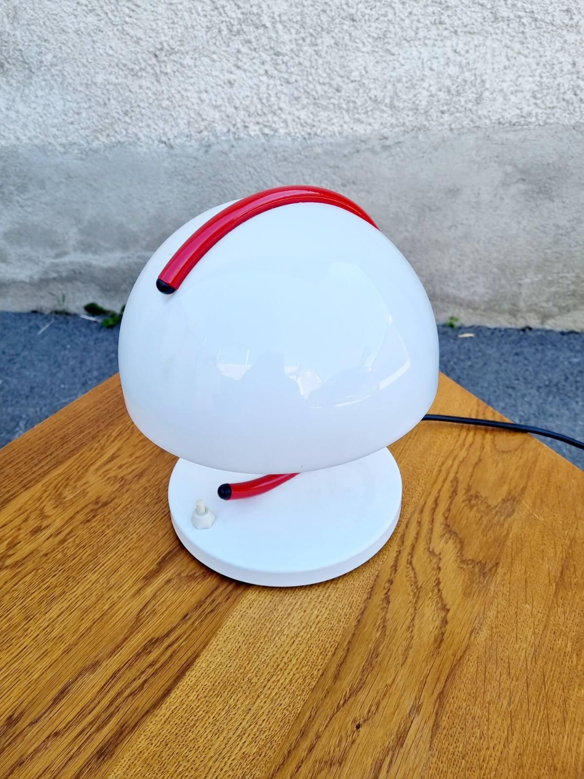 Space Age Mushroom Table Lamp Designed by Luigi Massoni for Guzzini, Italy 70s 3
