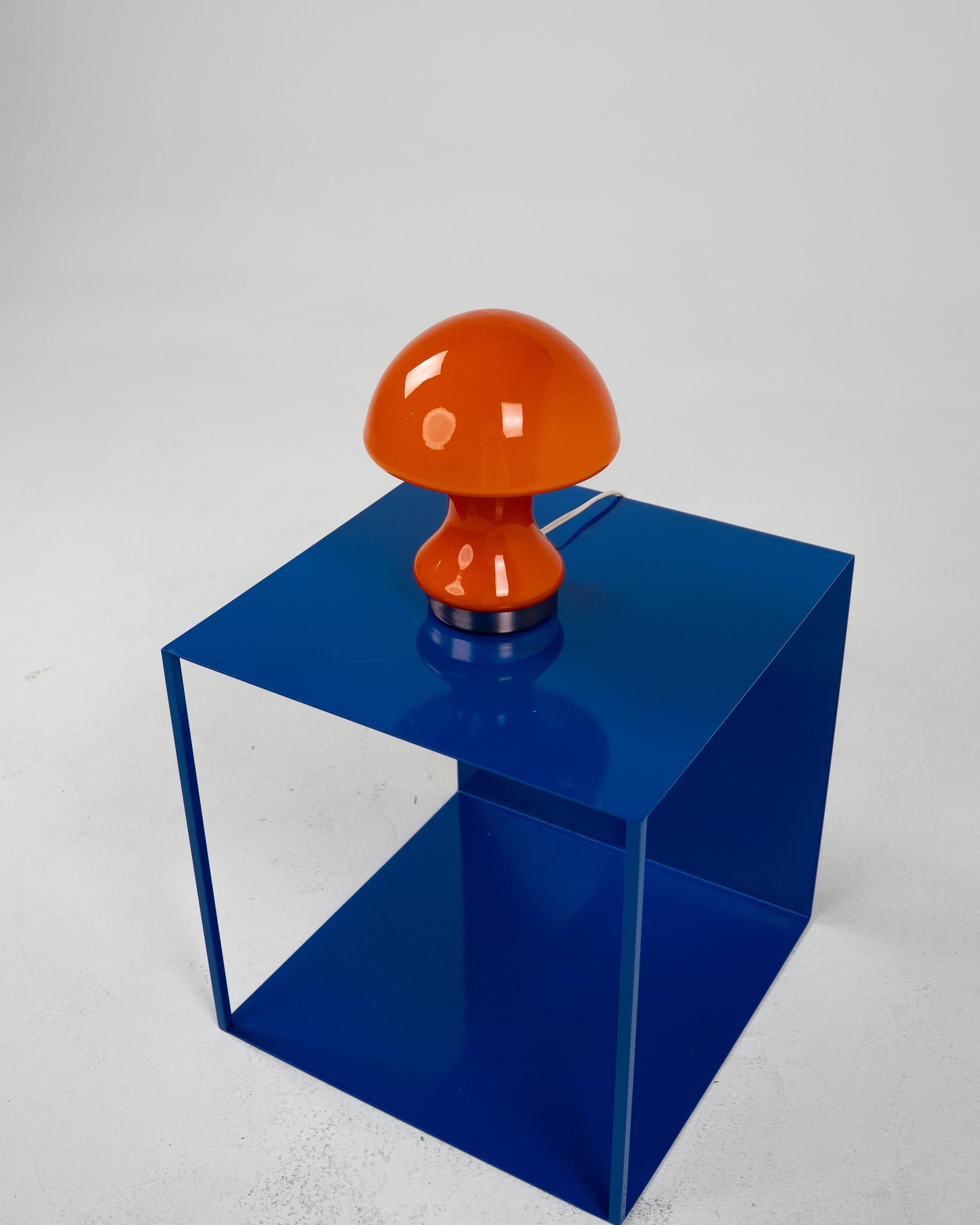 Vintage Orange Mushroom Table Lamp – Space Age Design, 1970s Style

Add a pop of vibrant personality to your space with this stunning vintage orange mushroom table lamp, a true icon of Space Age and mid-century modern design. Featuring a bold,