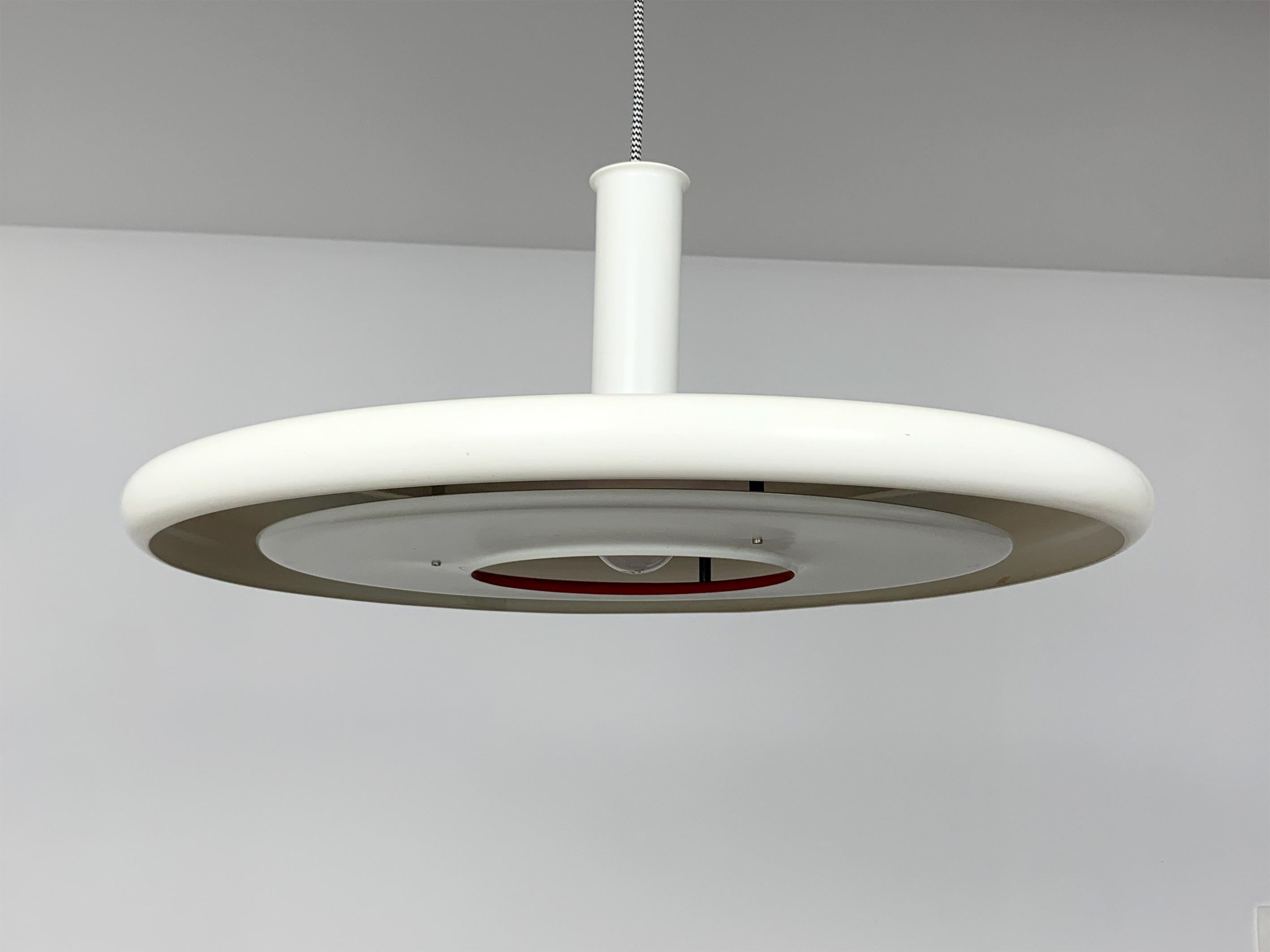 XL Space Age Optima Pendant Lamp in UFO Style by Hans Due Fog & Mørup Denmark 1