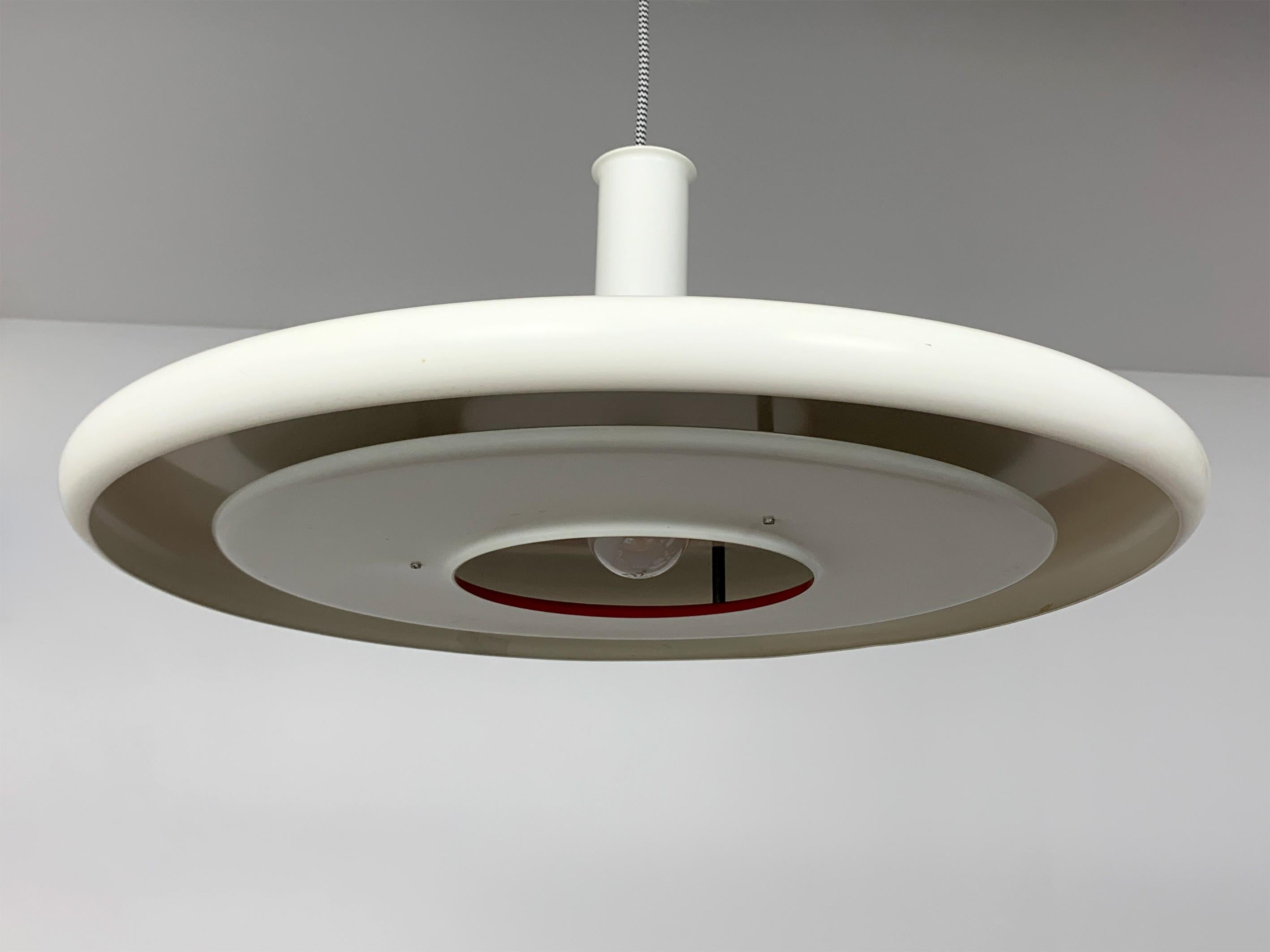 XL Space Age Optima Pendant Lamp in UFO Style by Hans Due Fog & Mørup Denmark 2