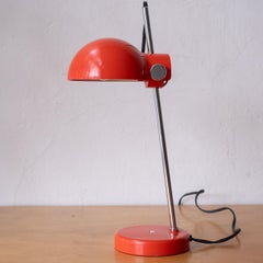 Space Age Orange 1960s Japanese Desk Task Lamp by Lightolier
