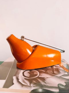 Space Age Orange Adjustable Wall Sconce or Desk Lamp by King Lite, Taiwan, 1980s