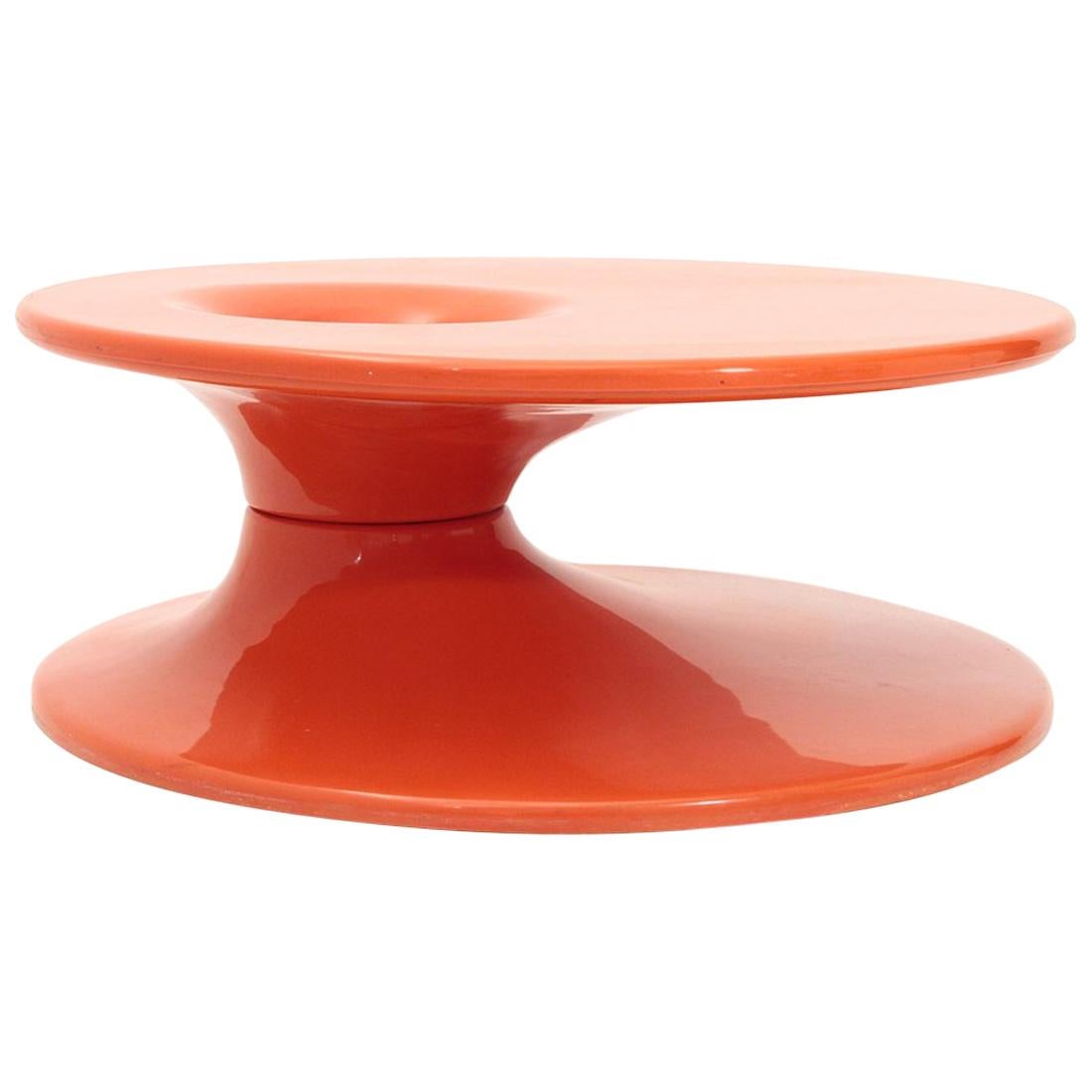Space Age Orange Coffee Table, 1970s