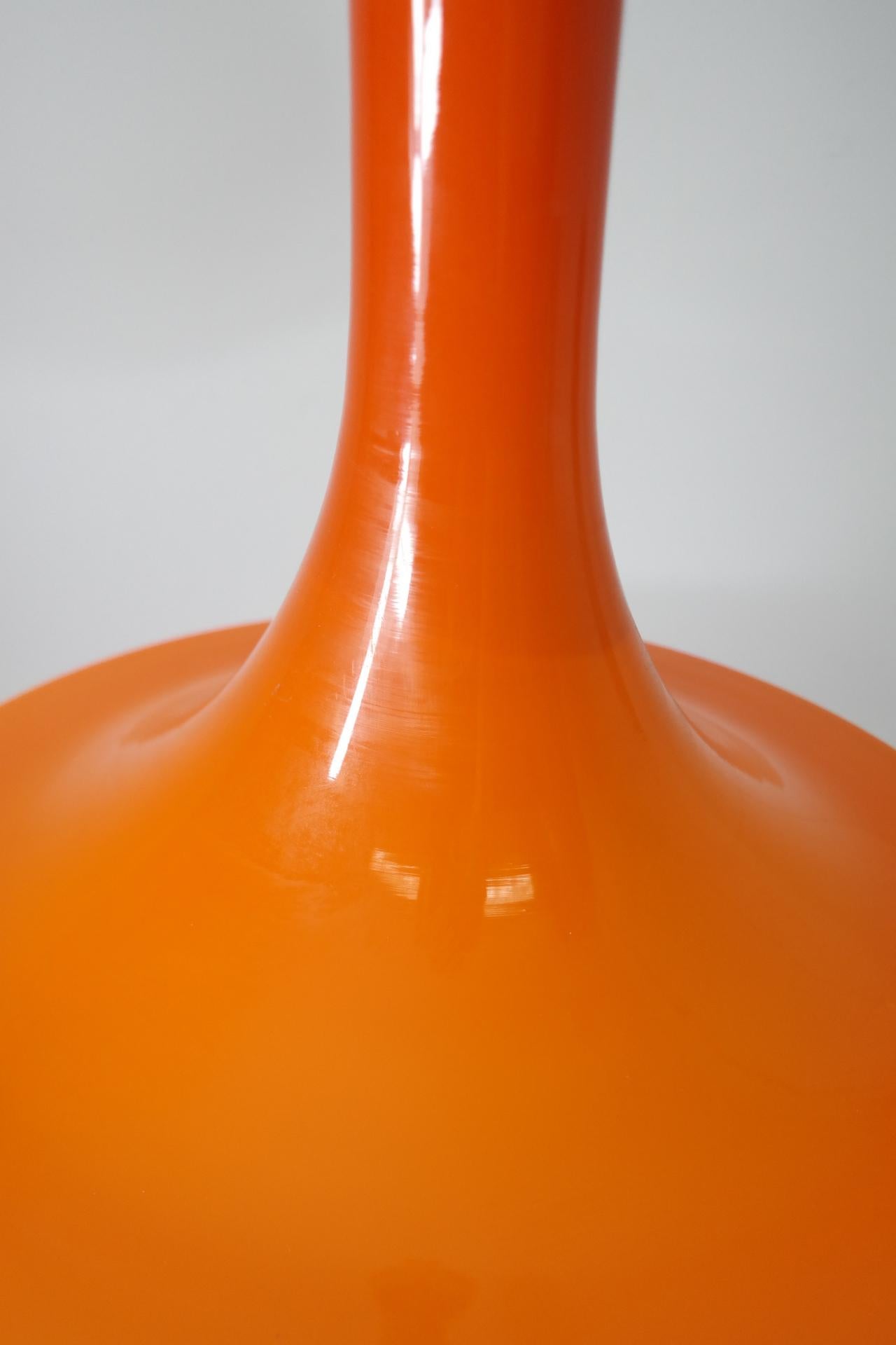 Space Age Orange Glass Chandelier, 1960s 2