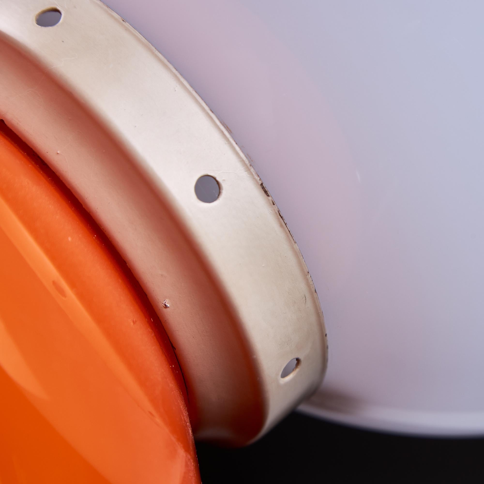 Lampe en verre orange de l'ère spatiale, 1970 Bon état - En vente à Budapest, HU