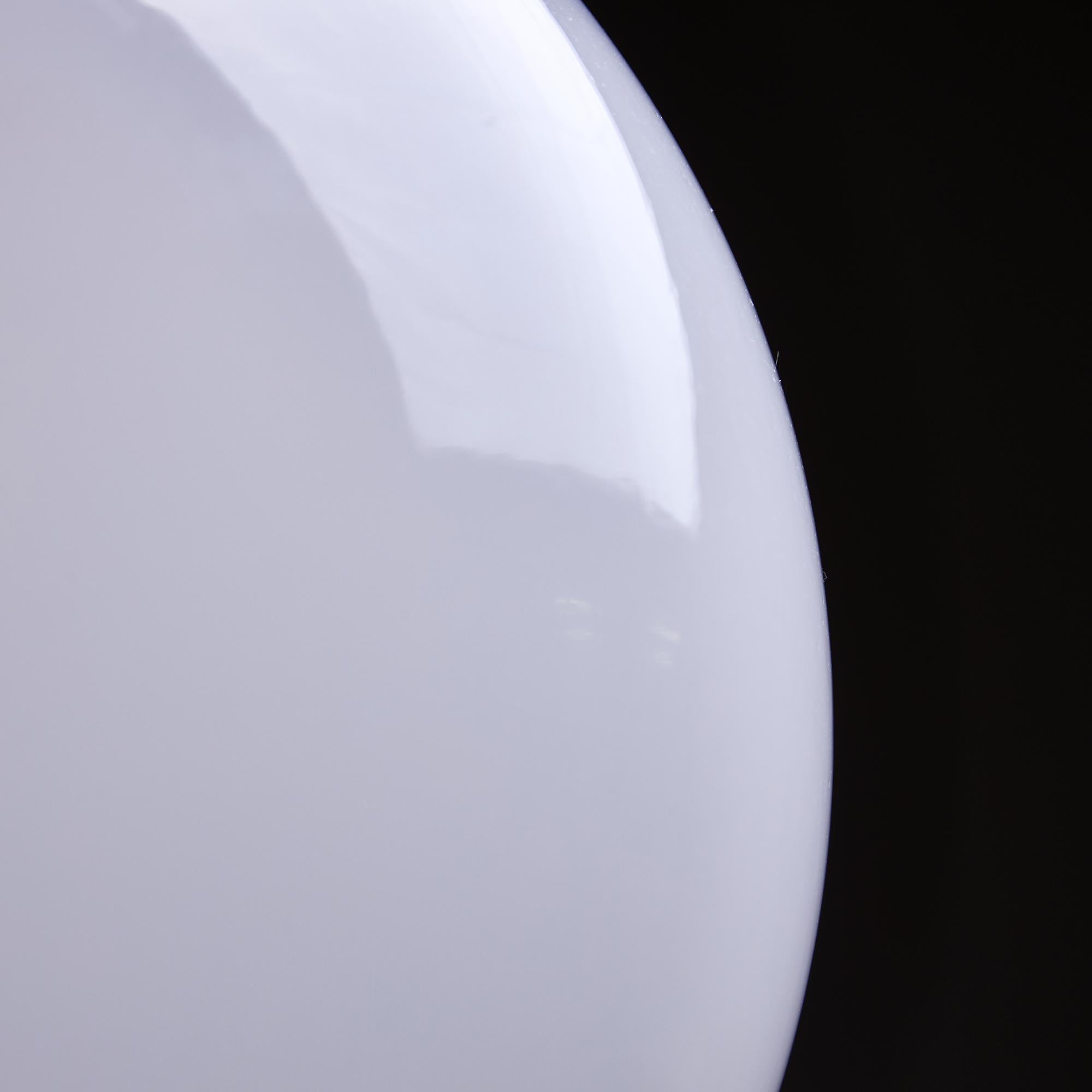 Métal Lampe en verre orange de l'ère spatiale, 1970 en vente