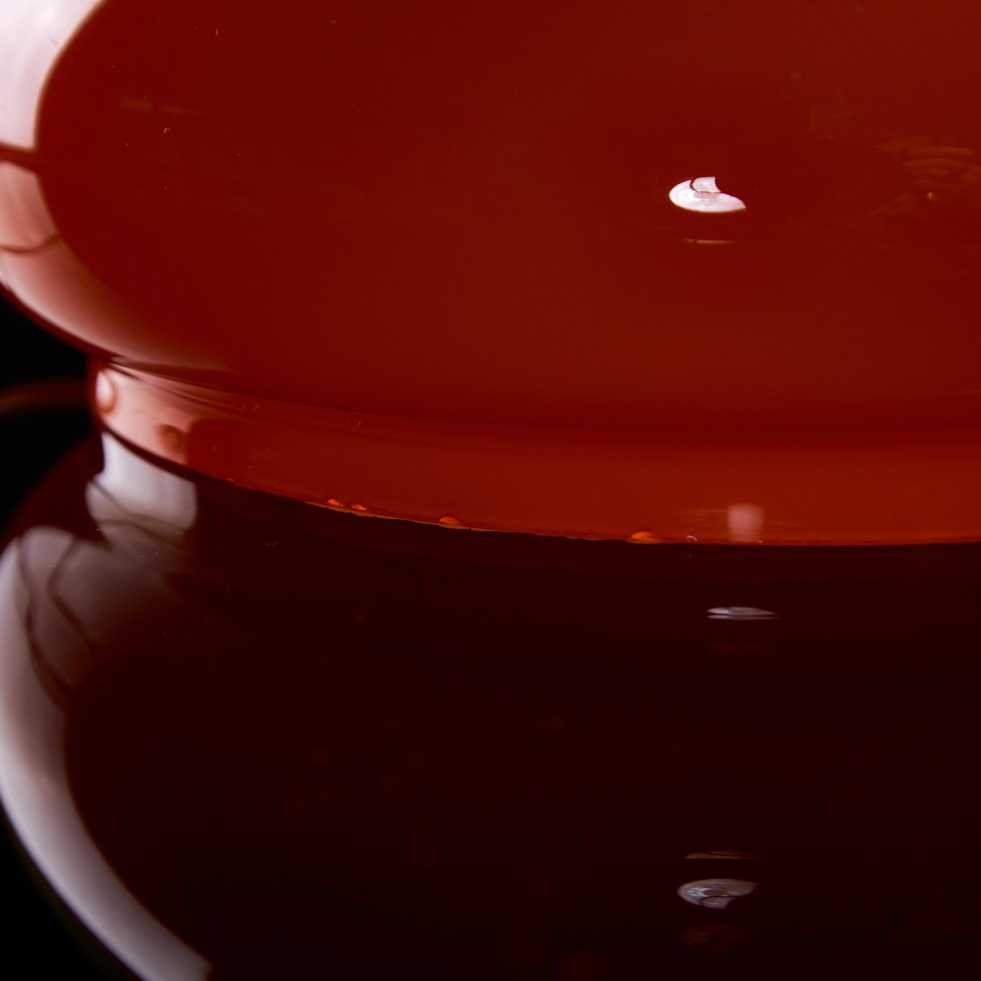 Lampe en verre orange de l'ère spatiale, 1970 en vente 1