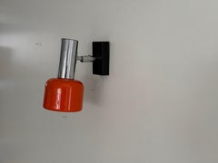 Space Age Orange Metal Single Sconce, 1970s, Germany