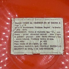 Space Age Orange Plastic Jar by Luigi Massoni for Guzzini, 1960s