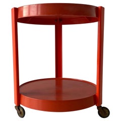 A Space Age Orange Plexiglas Trolley, 1970er Jahre, Deutschland