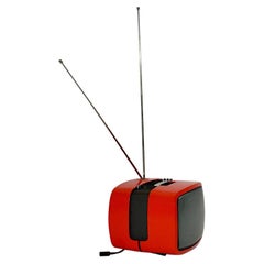 Space Age Orange Retro Television Ikaro by Minerva, 1970s, Austria