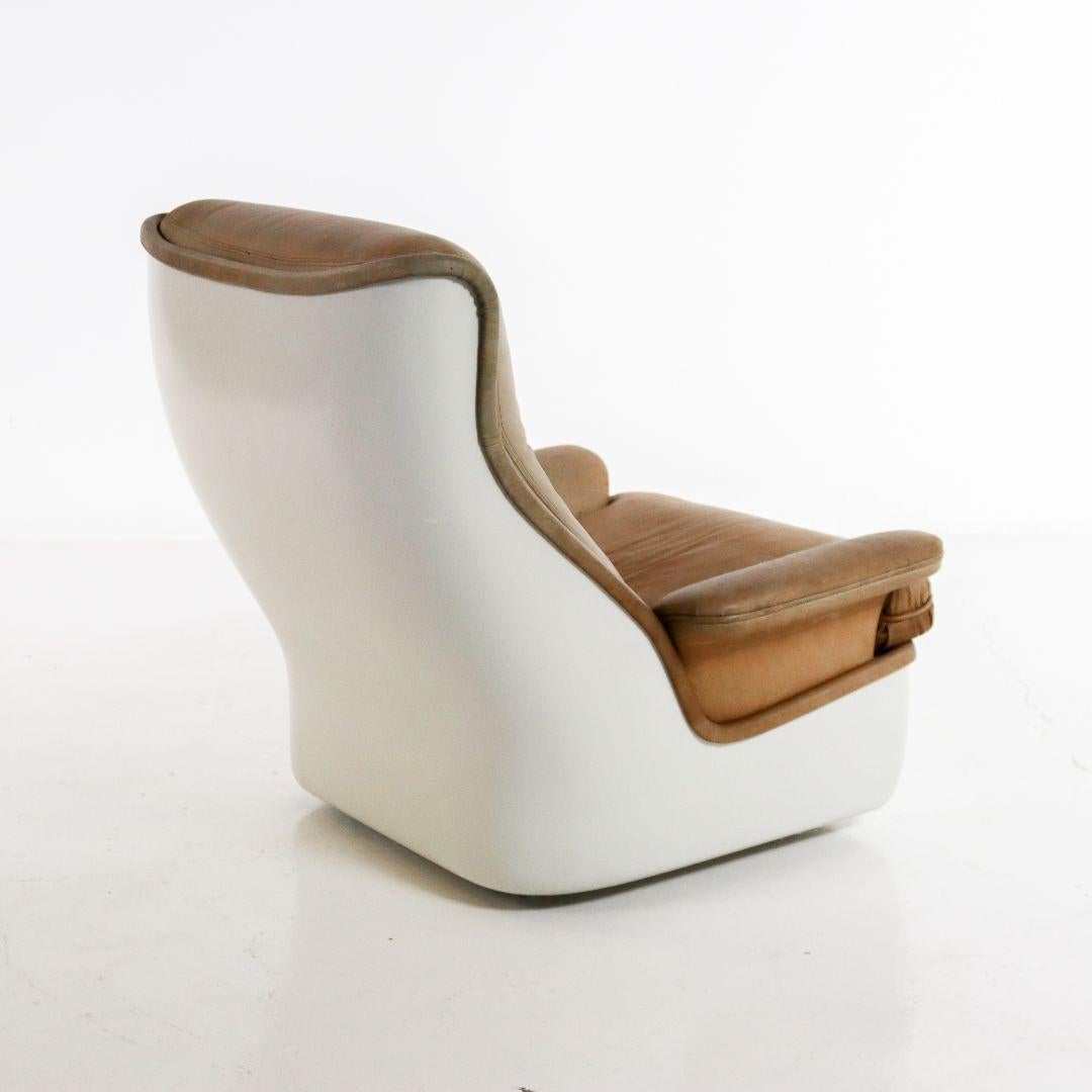 French Space Age Orchid Armchair by Michel Cadestin for Airborne 1970s For Sale